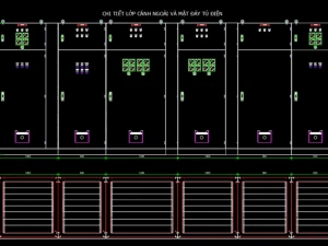 Hồ sơ Shop Drawing sản xuất và lắp đặt hệ thống tủ điện chung cư cao tầng (21 tầng)