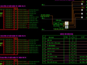 Hồ sơ thiết kế điện nhà phố 3 tầng diện tích 5x20m (File AutoCAD đầy đủ)