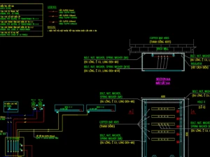Hồ sơ bản vẽ chi tiết cấu tạo tủ tiếp địa (Grounding Box) cho phòng hạ thế trạm biến áp