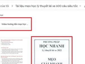 Bí kíp học mẹo lý thuyết lái xe 600 câu – Trọn bộ giáo trình PDF và Video hướng dẫn cấp tốc