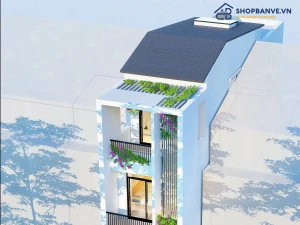 Hồ sơ thiết kế nhà phố 3 tầng hiện đại 4x20m – Kết hợp File Revit Kiến trúc và AutoCAD Điện nước