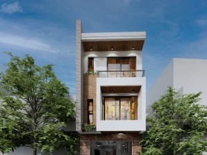 Hồ sơ thiết kế kỹ thuật nhà phố 3 tầng hiện đại 5x17m đầy đủ Kiến trúc và M&E