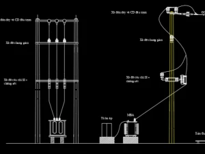 Hồ sơ bản vẽ thiết kế Trạm biến áp đặt bệt công suất 1000kVA – Giải pháp kỹ thuật tối ưu chi phí