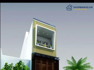 Hồ sơ thiết kế nhà phố 4 tầng 1 tum diện tích 3,2x19m – Trọn bộ bản vẽ Kiến trúc, Kết cấu và M&E