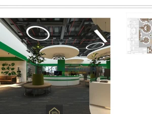 Hồ sơ thiết kế điện và nội thất khu Cafe văn phòng – Bản vẽ kỹ thuật thi công trọn gói