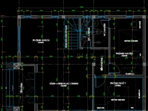 Hồ sơ thiết kế biệt thự 2 tầng 8,2x10,5m hiện đại – Full bản vẽ Kiến trúc và Điện nước (4 Phòng ngủ)