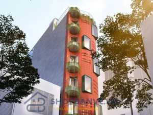 Hồ sơ thiết kế nhà phố cao tầng 5x16m: Trọn bộ bản vẽ Kiến trúc, Kết cấu và M&E (7 tầng 1 tum)