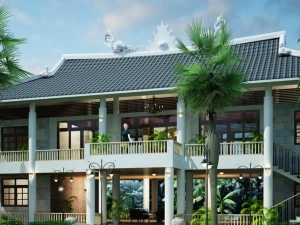 Hồ sơ thiết kế mẫu Nhà thờ họ (Từ đường) 12x17m: Full bản vẽ Kiến trúc – Kết cấu – Điện nước