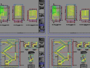Thư viện bản vẽ CAD cầu thang bộ chi tiết – Tổng hợp các mẫu thang xoắn, thang thẳng và thang xương cá