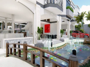 Hồ sơ bản vẽ CAD & Sketchup hồ cá Koi ngoài trời – Chi tiết hệ thống lọc và phối cảnh 3D hiện đại