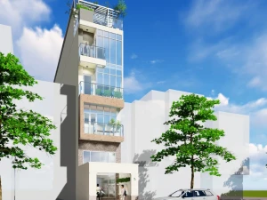 Hồ sơ thiết kế nhà phố 5 tầng hiện đại 4x30m – Trọn bộ bản vẽ thi công Kiến trúc, Kết cấu, Điện nước