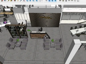 Thư viện Model Sketchup nội thất văn phòng – Trọn bộ hồ sơ 3D bàn ghế và thiết bị làm việc chuyên nghiệp