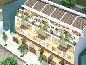 Hồ sơ thiết kế nhà liên kế 3 tầng 5x22.5m – Trọn bộ bản vẽ AutoCAD Kiến trúc, Kết cấu và Điện nước (M&E) chi tiết