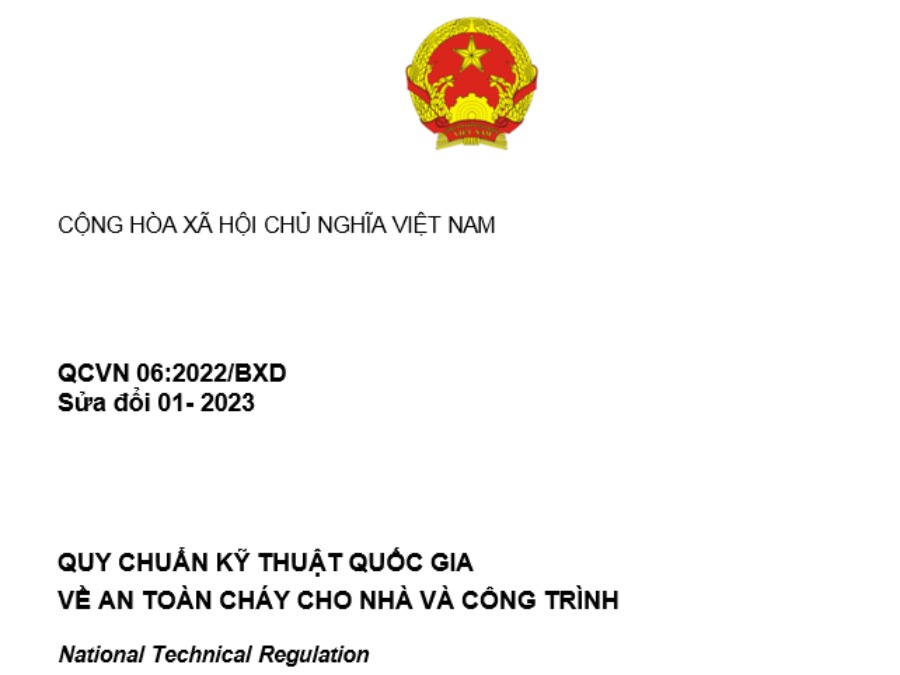QCVN 06:2023 – Tổng Hợp Những Điểm Mới Quan Trọng Về An Toàn Cháy Cho Nhà Và Công Trình